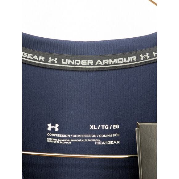 NWT Under Armour HeatGear Men's Compression Sleeveless in Midnight Navy size XL - Picture 6 of 7